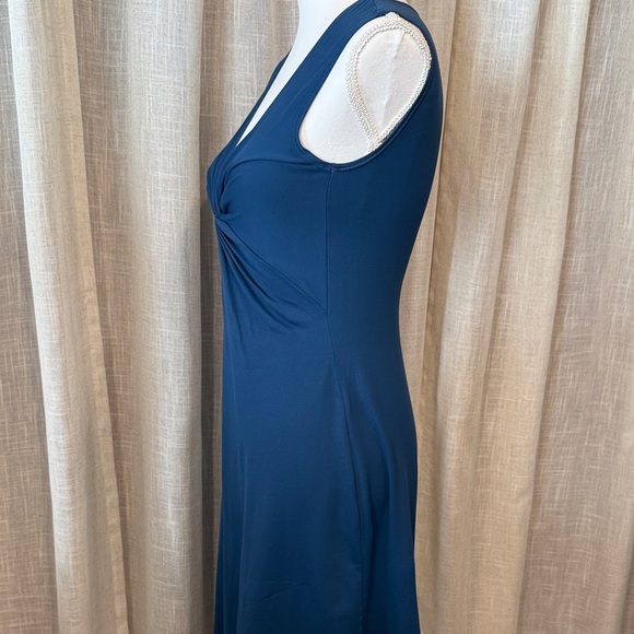 Patagonia Blue Twist Front Sleeveless Dress Women's Midi - Small - Picture 5 of 11